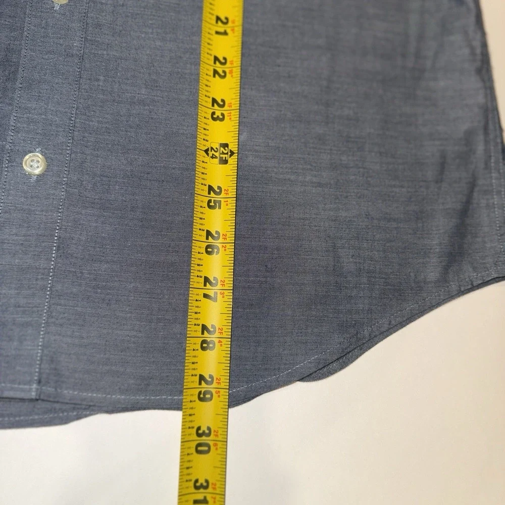 2 Banana Republic Mens M Slim Fit Long Sleeve Button Down Shirts Blue Rose Lot